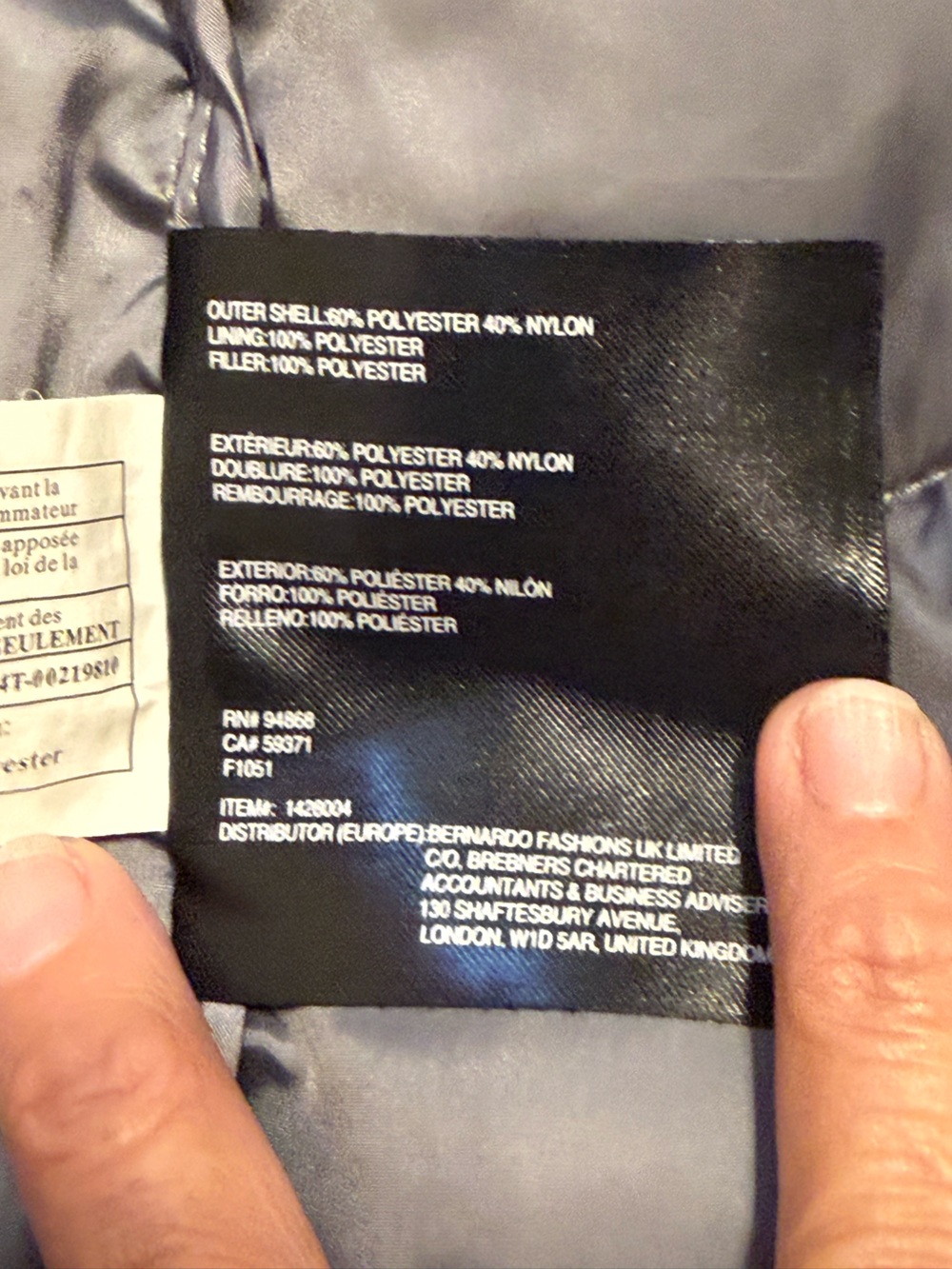 Bernardo womens EcoPlume Hoodie Packable Quilted Jacket M - Picture 12 of 14